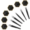 ESD Anti Static Stainless Steel Tweezers Precision Maintenance Industrial Repair Curved Tool Home Working Model Making Hand Tool