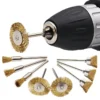 3pcs Copper Wire Brushes Metal Brush Rust Removing Brush Polishing brush For Dremel Rotary Grinder Tool Power Tool Accessories