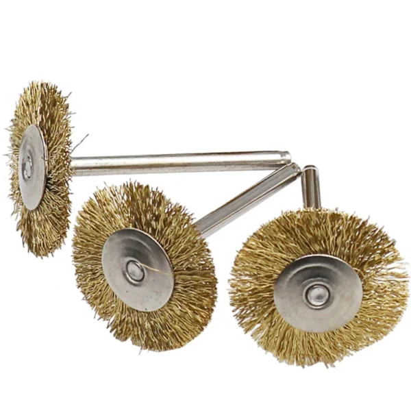 3pcs Copper Wire Brushes Metal Brush Rust Removing Brush Polishing brush For Dremel Rotary Grinder Tool Power Tool Accessories