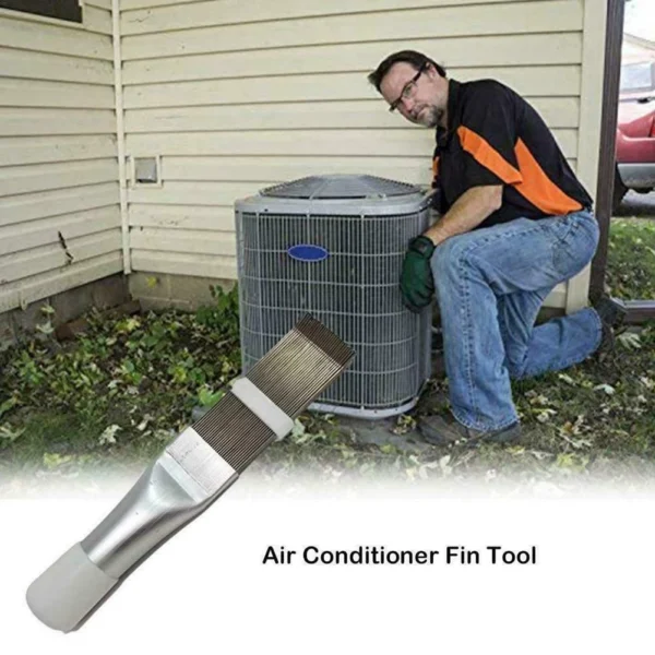 Air Conditioner Stainless Steel Fin Comb  Air Conditioner Coil Cleaner Metal Fin Evaporator Radiator Repair Tool  Universal Folding Brush Cleaning Tool