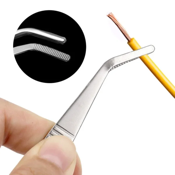 Multi popuse Stainless Steel Tweezers High precision Household Medical Extension Long Electronic Repair Food Tweezers