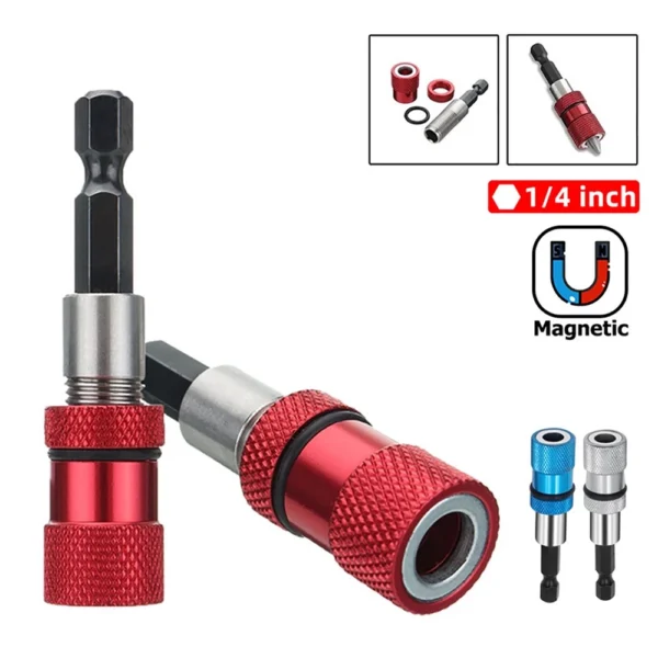ea27f2eaa488dbb5dc8ca04650bc0a42.webp Hex Magnetic Screwdriver Drill Sets Quick Change Locking Bit Holder Drill Screw Extension Electric Bits Metalworking Tools